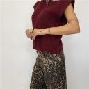 gilet con scollo tondo teddy